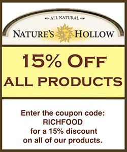 Nature's Hollow - 15% Off with code RichFood