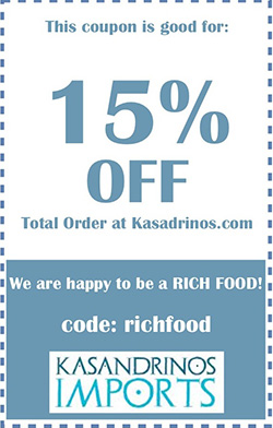 Kasandrinos Imports - 15% off with code RichFood