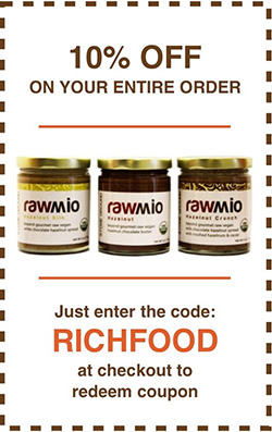 Rawmio Organic Raw & Sprouted Rawmio - 10% Off with code RichFood