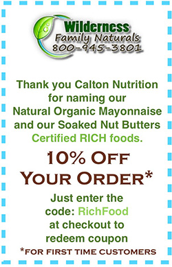 Wilderness Family Naturals - 10% Off Your Order with code RichFood