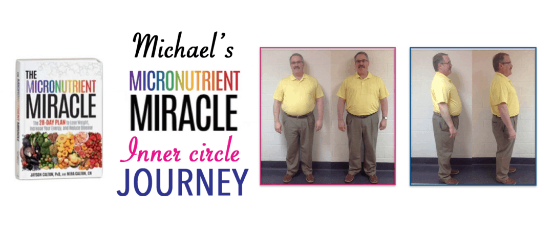 Michael's Micronutrient Miracle Inner Circle Journey, showing his progress