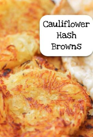 Cheese Cauliflower Hash Browns