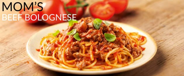 Recipe: Mom's Beef Bolognese