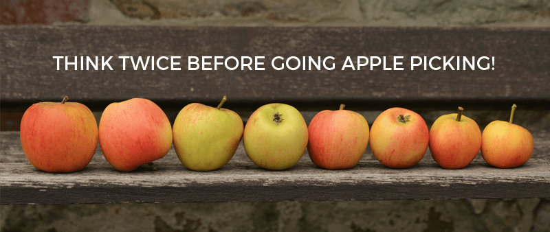 Think twice before going apple picking!